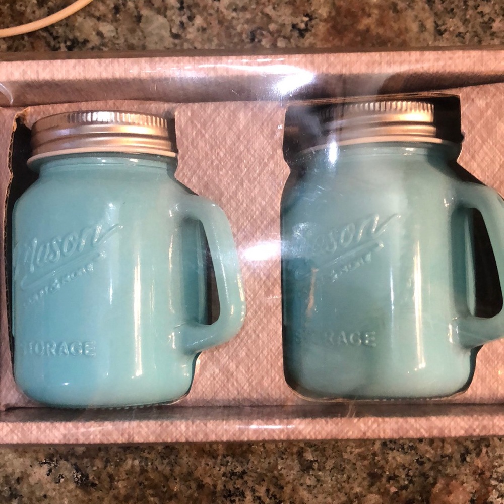 MASON CRAFT SET OF 2 SALT PEPPER SHAKER MILK GLASS - Picture 16 of 16